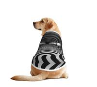 Vêtement tunnel noir et blanc pour chien - Respirant - Doux - T-shirt tendance et confortable pour chiens de taille moyenne et grande