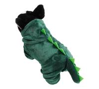 Vêtements à capuche dinosaures pour chat et chien | Pull à capuche dinosaure pour chat et chien avec queue pour amis à quatre pattes au design vert