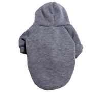 Vêtements à capuche pour chien de petite taille - Manteau chaud pour l'automne - Vêtements pour chiots et chats - Vêtements pour animaux de compagnie (gris, XL)