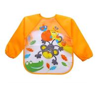 Vêtements À Manches Longues Pour Nourrissons, Pour Couvrir La Robe Imperméable, Stéréo, Jetable, Bébé Mange Le Bavoir