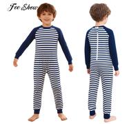 Vêtements adaptés pour enfants garçons et filles ayant des besoins spéciaux, combinaison anti-déchirure avec fermeture éclair au dos, pyjama, vêtements de maison pour enfants autistes Red