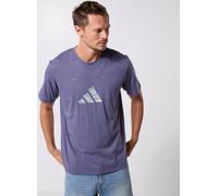 adidas Homme Climacool Training Camo Logo Graphic T-Shirt, preloved Violet, XL