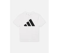 Adidas T-shirt Essentials BIG Logo – Enfant mixte – Blanc/Noir – 7-8 ans (128)