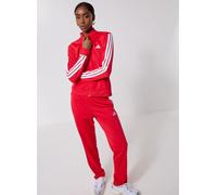 Adidas Essentials 3 Stripes Tracksuit Rouge XS Femme