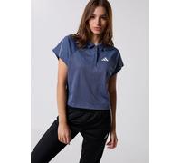 Polo femmes adidas Stadium 3-Stripes Tennis Inspired Jacquard Polo Shirt T-Shirt Bleu EU L