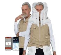 Vêtements Anti-Chute intelligents pour Gilet airbag pour Personnes âgées, Gilet de Protection pour Le avec Alarme/positionnement de Surveillance à Distance pour l’Aide, Gilet airbag Moto