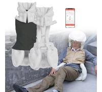 VêTements Antichute Intelligents Avec Alarme De Surveillance à Distance, Combinaison De Protection LéGèRe Et Intelligente Avec Airbag, Ouverture Automatique En 0,08S Pour Personnes âGéEs,Black(Mr)-S