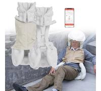 VêTements Antichute Intelligents Avec Alarme De Surveillance à Distance, Combinaison De Protection LéGèRe Et Intelligente Avec Airbag, Ouverture Automatique En 0,08S Pour Personnes âGéEs,Beige(Ms)-XXL