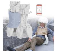 VêTements Antichute Intelligents Avec Alarme De Surveillance à Distance, Combinaison De Protection LéGèRe Et Intelligente Avec Airbag, Ouverture Automatique En 0,08S Pour Personnes âGéEs,Blue(Ms)-XXL