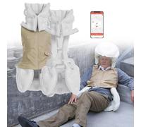 VêTements Antichute Intelligents Avec Alarme De Surveillance à Distance, Combinaison De Protection LéGèRe Et Intelligente Avec Airbag, Ouverture Automatique En 0,08S Pour Personnes âGéEs,khaki(Mr)-XL
