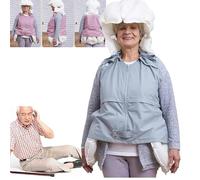 VêTements Antichute Intelligents pour Personnes âGéEs, Protection IntéGrale à 270°, L'Airbag Se DéClenche en 0,08s pour ProtéGer Les Personnes âGéEs des Chutes,Womenblue-XL