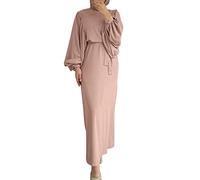 Vêtements arabes pour femme - Robe maxi Abaya - Robe musulmane une pièce musulmane - Robe de prière islamique - Robe de prière pour Abaya - Moyen-Orient islamique