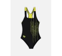 Vêtements Arena GIRL'S SWIMSUIT SWIM PRO BACK GRAPHIC L pour Enfant 10 - 11A Noir
