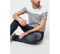 Armor Lux Marinière Etel - Coton léger Blanc/Navire S