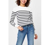 Armor Lux Pull Marin rayé Groix - Coton Milk/Rich Navy L