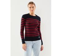 Armor Lux Pull Marin rayé Groix - Coton Rich Navy/Braise XS