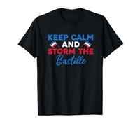 Vêtements avec drapeau français Keep Calm And Storm The Bastille Day T-Shirt