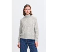Pull col V col roulé femme b.young Monna Gris XL