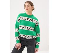 Vêtements B-Young Byomea Love Jumper pour Femme S Vert