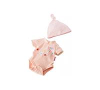 Vetements Baby Born 43 cm Body imprime et bonnet raye pour poupon (Ref.ZA01)