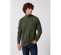 Vêtements Barbour Essential Tisbury Half Zip Knitted Jump pour Accessoires S Vert