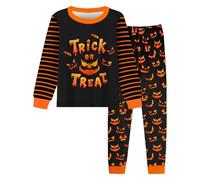 Vêtements Bébé Halloween Hauts Pantalons Ensemble T-Shirt Manches Longues Maillot Garçons Pyjama Familie Idéale Maison Tenue Sport Décontractée pour Famille