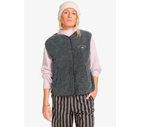 Billabong - Polaire sans manches en sherpa - Be Happy Vest W Black Sands pour Femme - Taille M - Gris Gris M
