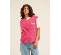 Billabong - Polaire sans manche en sherpa - Be Happy Sherpa Vest Paradise Pink pour Femme - Taille L - Rose Rose L