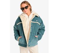 Billabong - Blouson en velours côtelé et sherpa - Cord In Love Trucker Jacket W Silver Bleach pour Femme en Coton - Taille L - Bleu Bleu L