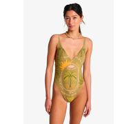 Vêtements Billabong Vaca Soleil Deep V 1Pc pour Femme L Vert