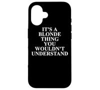 Vêtements blonds - Design drôle de Blondes Mignonnes Coque pour iPhone 16