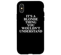 Vêtements blonds - Design drôle de Blondes Mignonnes Coque pour iPhone X/XS