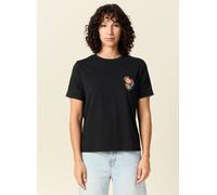 BONOBO T-shirt 'CALICOUF' pétrole / orchidée / orange / noir, Taille XS