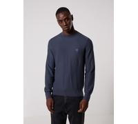 BOSS Pull en coton piqué avec écusson à logo - Style Anion_S, 50527584 Bleu foncé XXXL