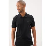Hugo Boss Polo Passerzip 50537507 coupe slim coton stretch patch logo Noir XL