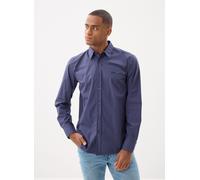 Hugo Boss Chemise Relegant 6 Regular Popeline de coton manches longues logo brodé Bleu XL Homme