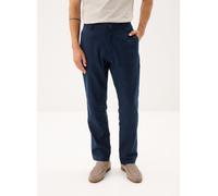 BOSS Pantalon en lin mélangé avec logo - Style Sanderson-L-3, 50559595 Bleu foncé 31/32