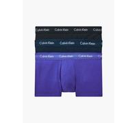 Calvin Klein Boxers Taille Basse Lot de 3 Homme Coton-Élasthanne, Multicolore (Black/Blueshadow/Cobaltwater Dtm Wb), S