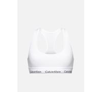 Calvin Klein underwear Triangle - Soutien-Gorge de Tous Les Jours - Uni - Femme - Blanc (White) - FR: 36 (Taille Fabricant: S)