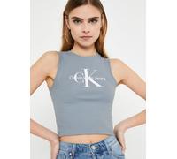 Vêtements Calvin Klein Jeans Archival Monologo Rib Tank Top pour Femme L Blanc