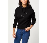 Vêtements Calvin Klein Jeans CK Embroidery Hoodie pour Femme M Noir