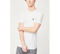 Calvin Klein T-Shirt Manches Courtes Homme CK Essential Slim Fit, Blanc (Bright White), L
