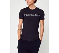 Calvin Klein T-Shirt Manches Courtes Homme Core Institutional Logo Slim Tee Col Ras-du-Cou, Noir (CK Black), XS