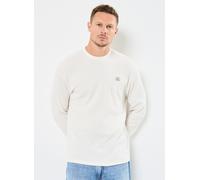 Vêtements Calvin Klein Jeans Ls Waffle Badge Crew LV040EM217 pour L Blanc