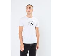 Vêtements Calvin Klein Jeans Outline Monologo Tee J30J325678 pour Homme L Blanc