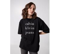 Vêtements Calvin Klein Jeans Ss Ckj Logo Tee LV047B827G pour Femme M Noir
