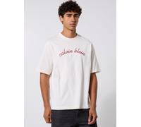 Vêtements Calvin Klein Jeans Ss Cntr Chn Sttch 16 LV04RC225G pour Homme S Blanc