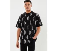 Vêtements Calvin Klein Jeans Stacked Logo Aop Tee pour Homme L Noir