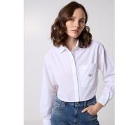 Vêtements Calvin Klein Jeans Woven Label Cropped J20J225078 pour Femme S Blanc