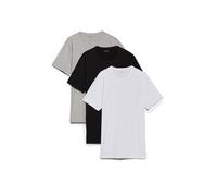 Calvin Klein T-shirt col rond lot de 3 – noir, blanc, gris – Taille M